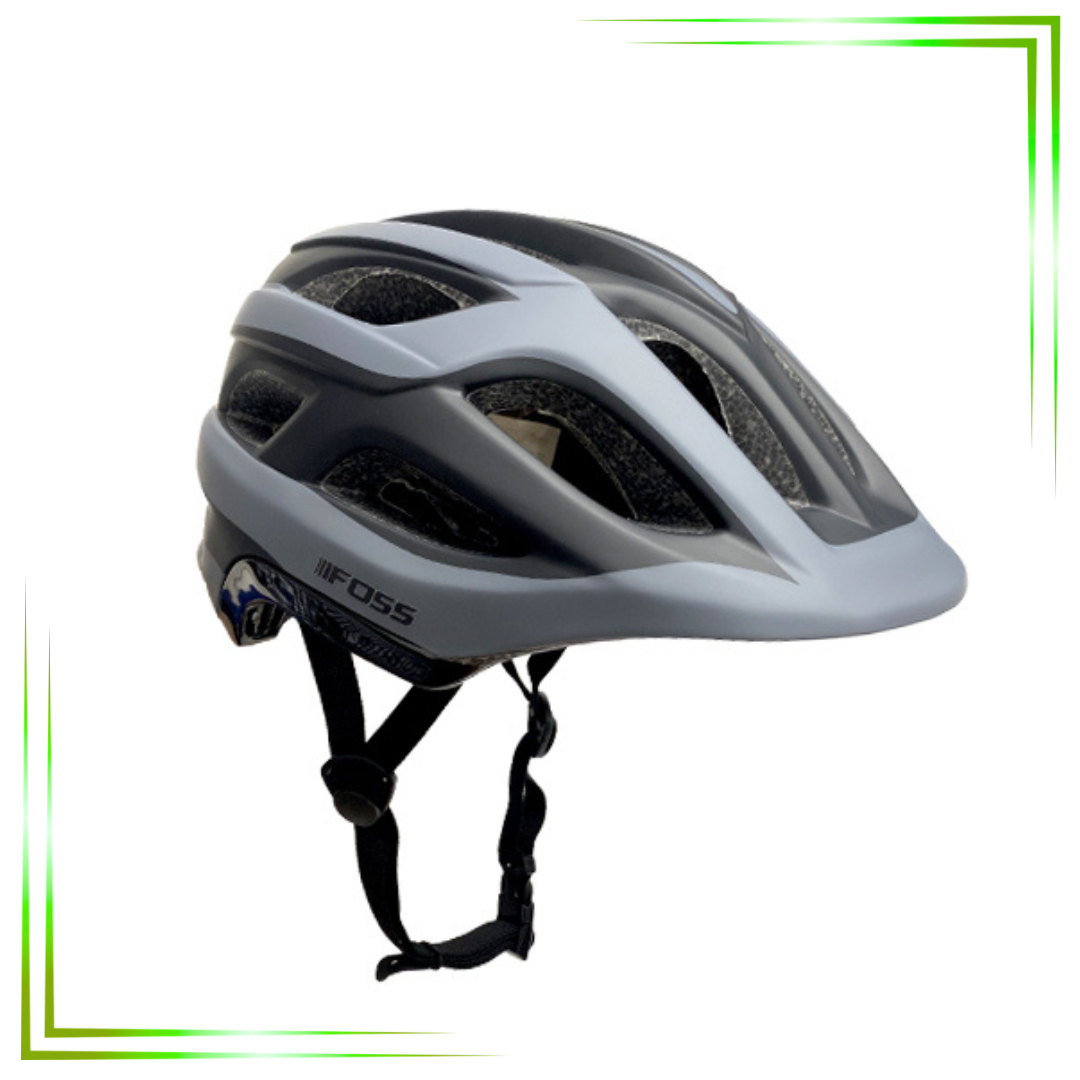 (T) Casco Foss Niño Desmontable, In-mould, Grey/black, 48-56 - Imagen 2