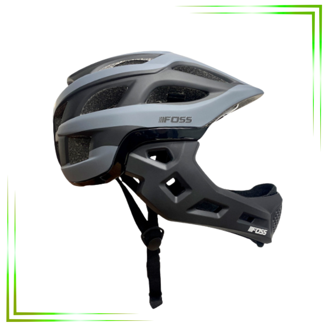 (T) Casco Foss Niño Desmontable, In-mould, Grey/black, 48-56 - Imagen 3