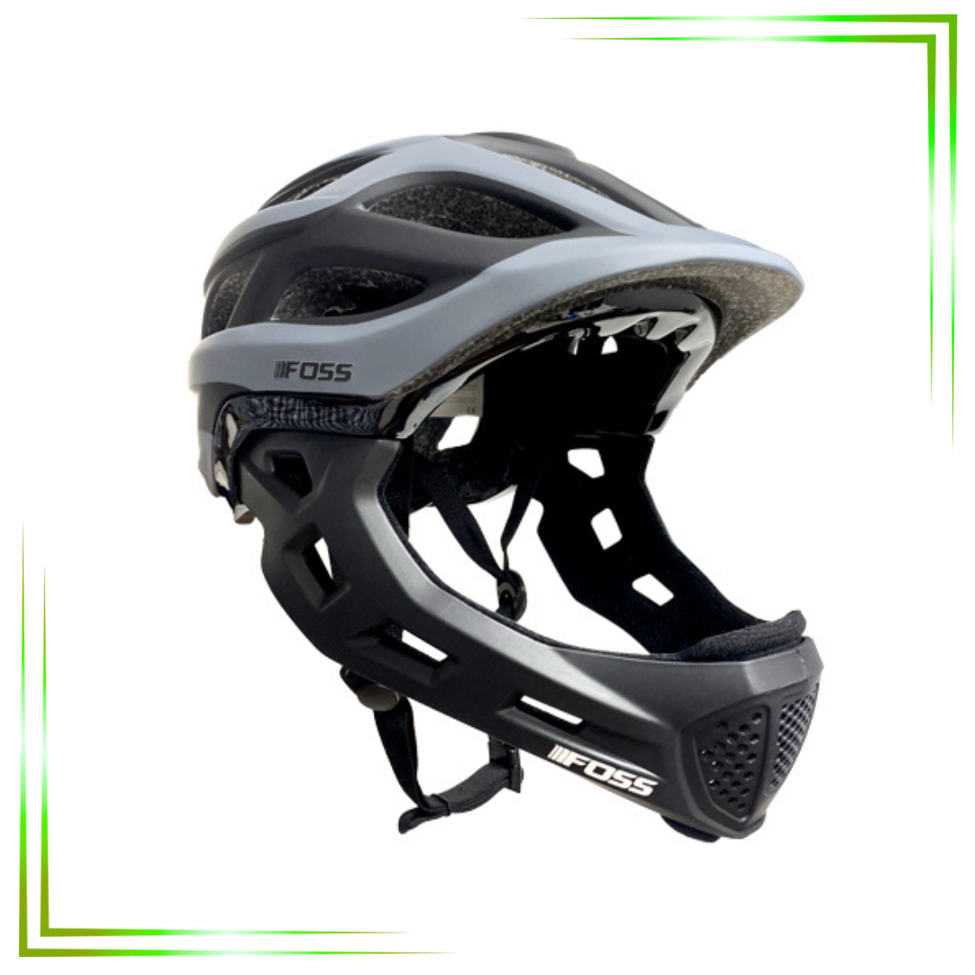 (T) Casco Foss Niño Desmontable, In-mould, Grey/black, 48-56