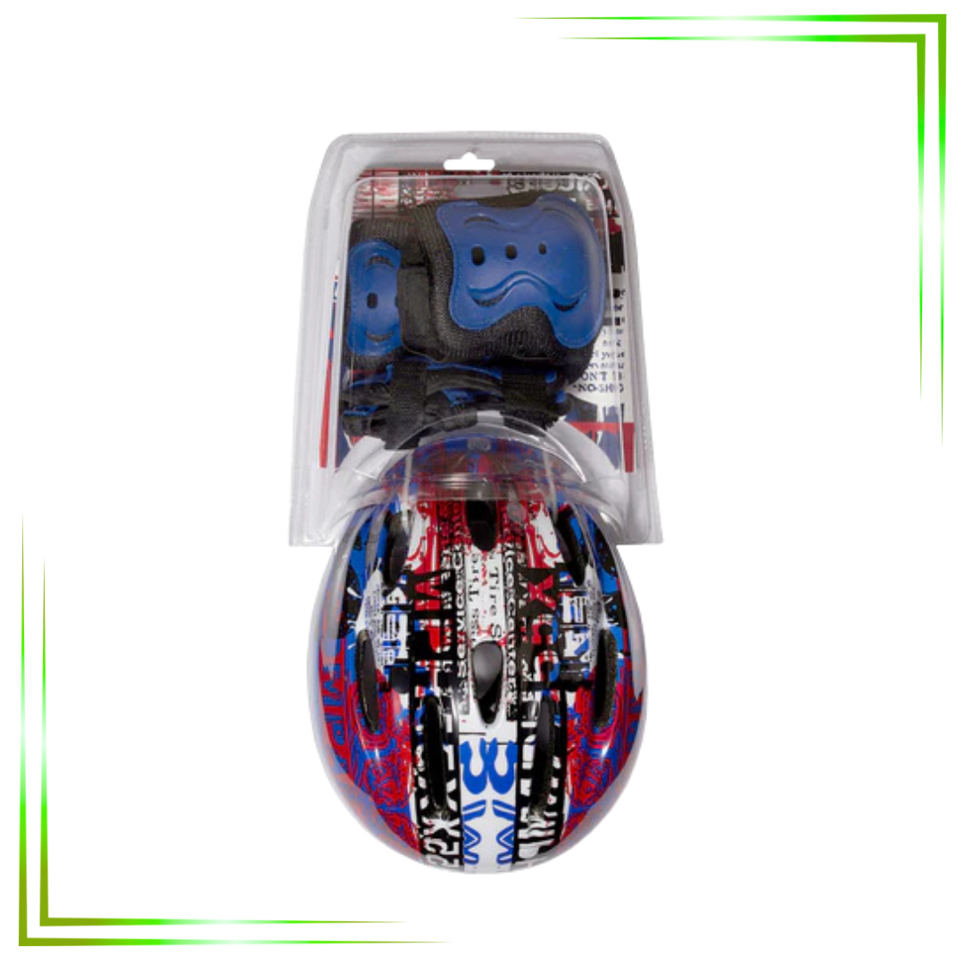 (T) Set Casco+protecciones Niño Hook (52-55cm)