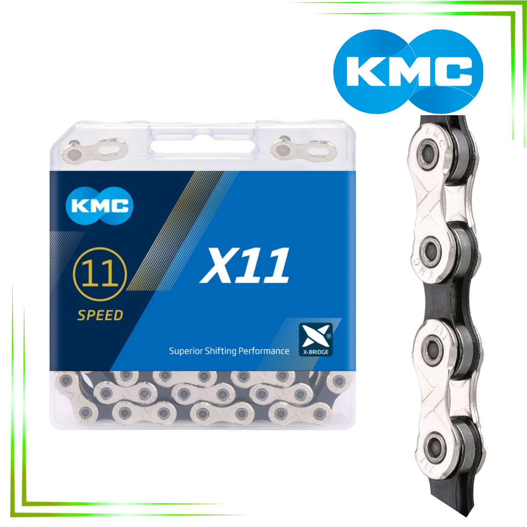 CADENA KMC X11SL 11V TW NEGRA/PLATEADA