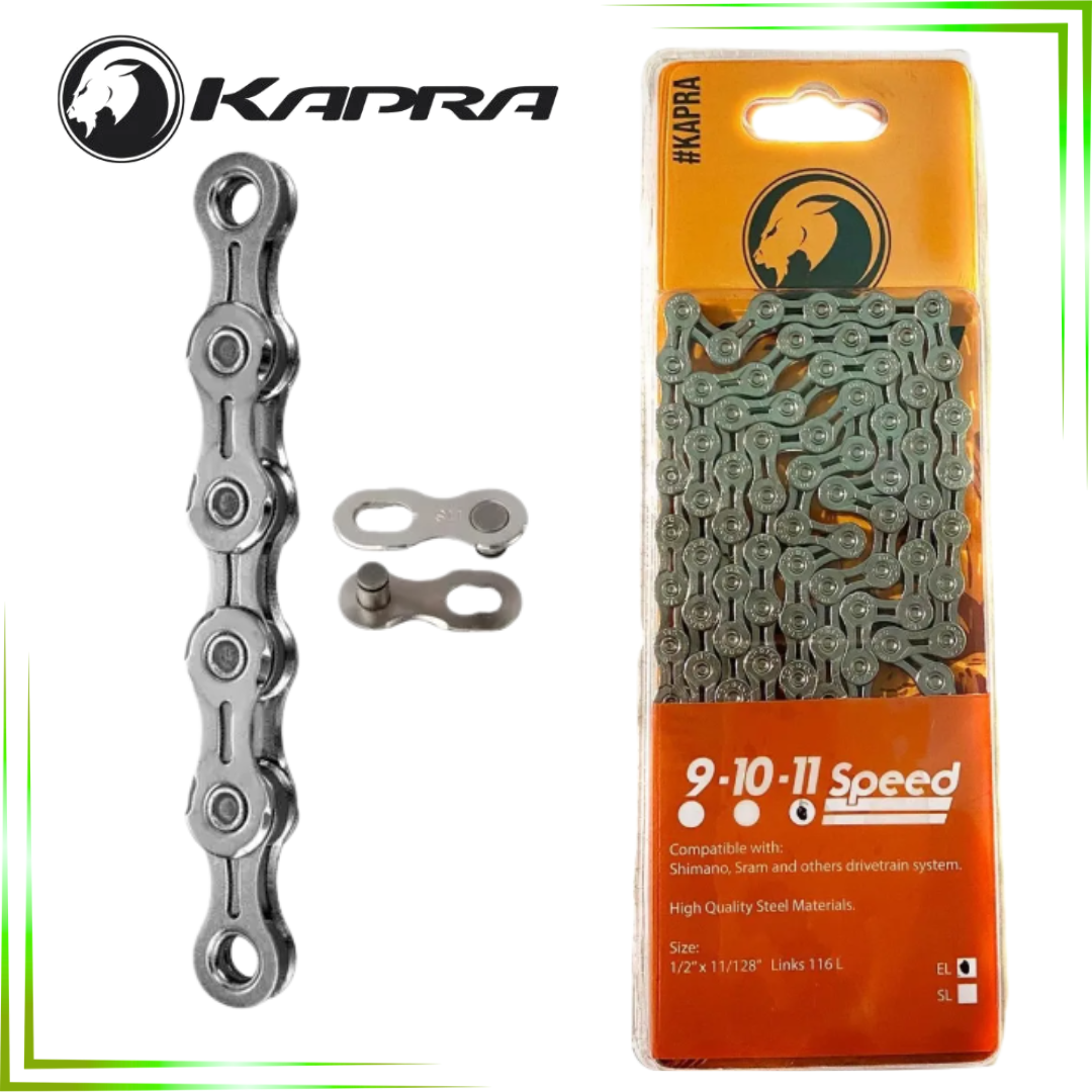 CADENA KAPRA 10VEL PLATEADA